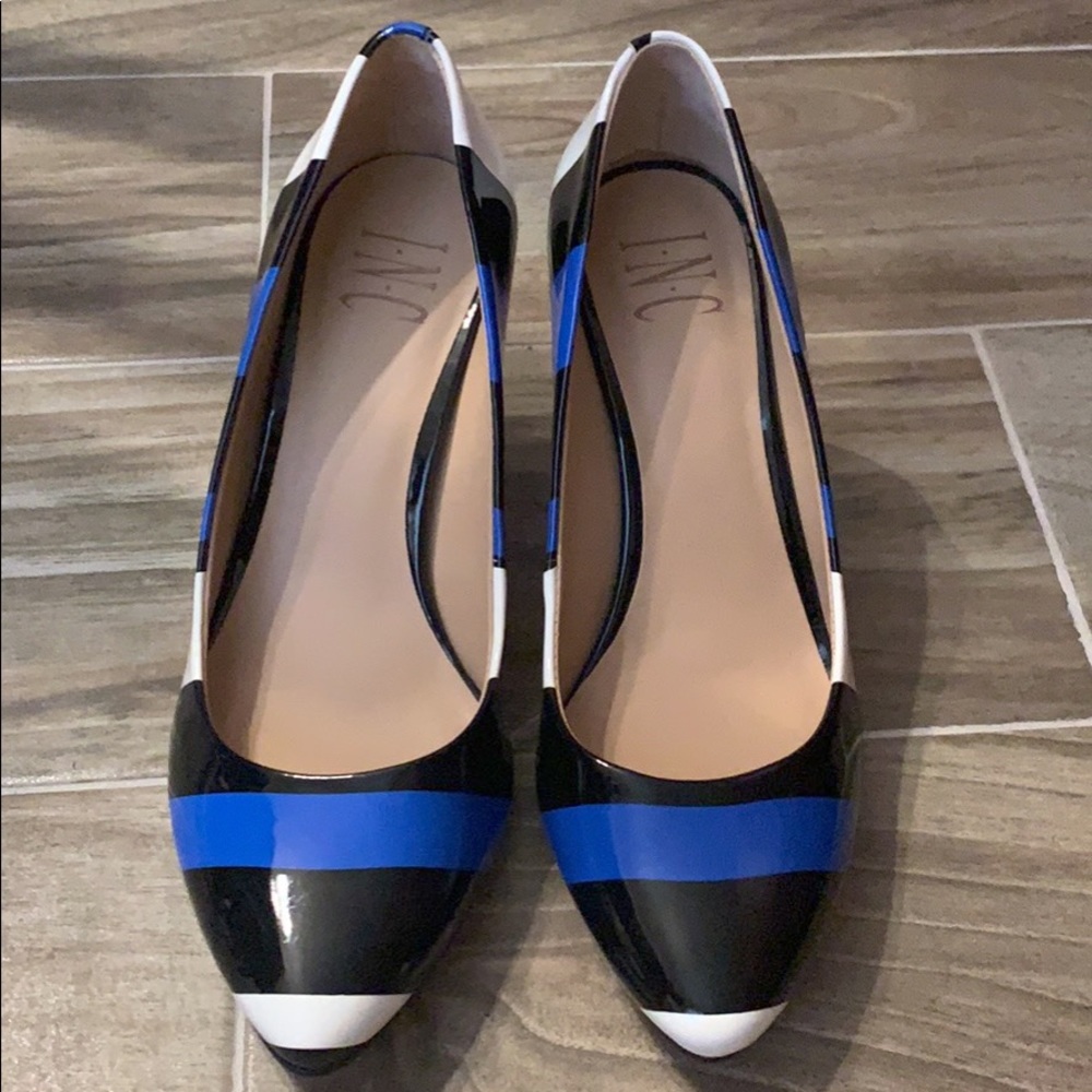 INC Striped Stilettos